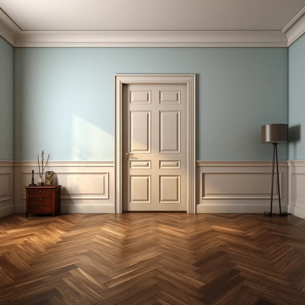 Contemporary internal door installation